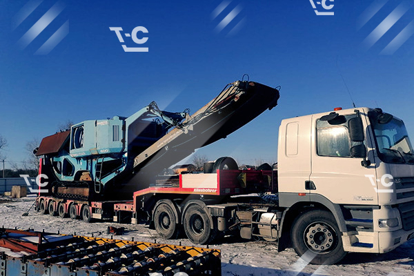 Перевозка дробилки Terex XA400
